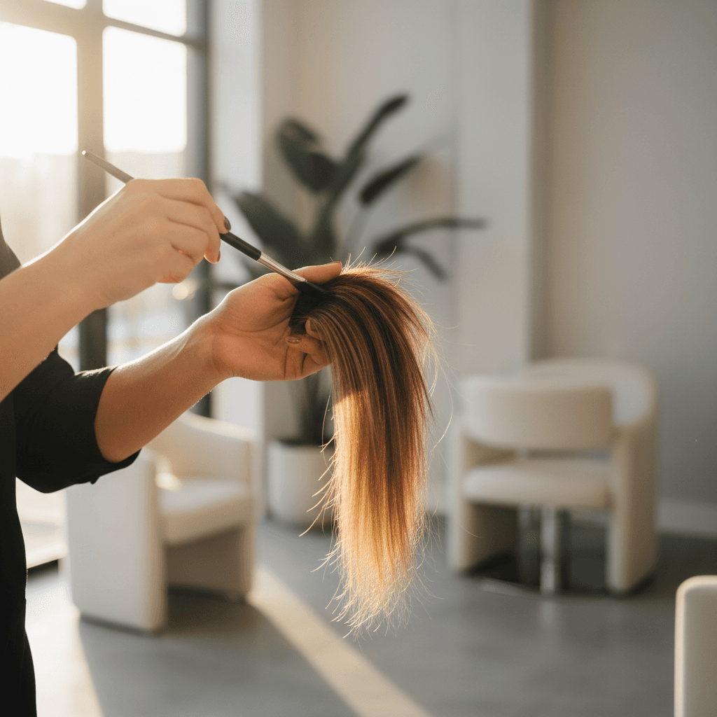 Resultado de coloração e balayage sofisticado